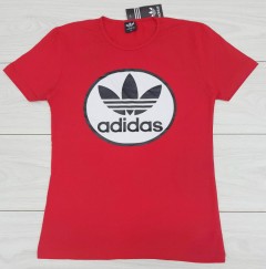 ADIDAS Ladies T-Shirt (RED) (XL)