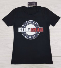 TOMMY HILFIGER Ladies T-Shirt (BLACK) (S) 