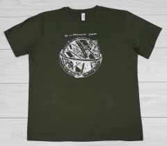 ALEX FOX Mens T-Shirt (GREEN) (XXL)