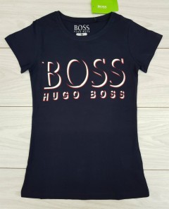 HUGO BOSS Ladies T-Shirt (NAVY) (S - M - L - XL)