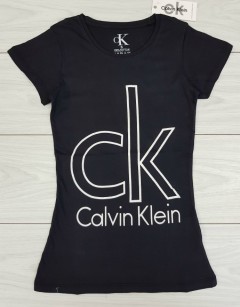 CALVIN KLEIN Ladies T-Shirt (BLACK) (S - M - XL)