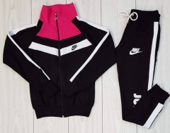 NIKE Ladies Turkey 2 Pcs Sweatshirt + Pant (BLACK) (S)