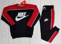 NIKE Ladies Turkey Full Sleeved Shirt And Pants (BLACK - RED) (XL)