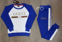 GUCCI Ladies Turkey Full Sleeved Shirt And Pants (BLUE - WHITE) (S - M - L - XL)