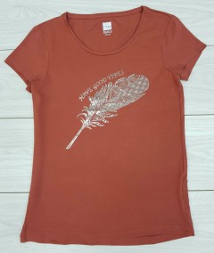 TISAIA Ladies T-Shirt (BROWN) (38 to 40)