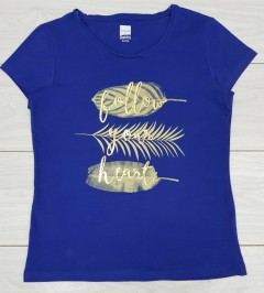 TISAIA Ladies T-Shirt (BLUE) (42 to 44)