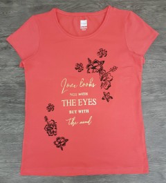 TISAIA Ladies T-Shirt (DARK ORANGE) (42 to 44)