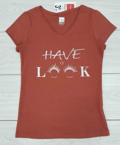 TISAIA Ladies T-Shirt (BROWN) (34 to 52)
