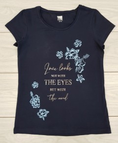 TISAIA Ladies T-Shirt (NAVY) (38 to 48)