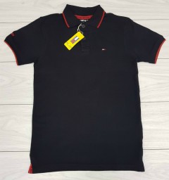 TOMMY HILFIGER Mens Polo Shirt (BLACK) (M - L - XL) 