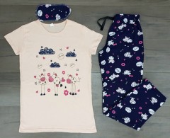 Turkey 3 Pcs Ladies Set (LIGHT PINK - NAVY) (S - M - L - XL)