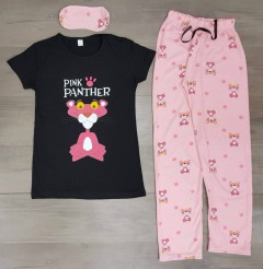 Turkey 3 Pcs Ladies Set (BACK - PINK) (S - L - M -  XL) 