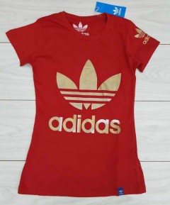 ADIDAS Ladies T-Shirt (RED) (S - M - L - XL)