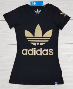 ADIDAS Ladies T-Shirt (BLACK) (S - M - L - XL)