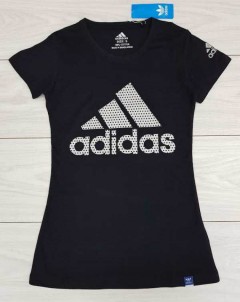 ADIDAS Ladies T-Shirt (BLACK) (S - M - L - XL)