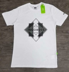 HUGO BOSS Mens T-Shirt (WHITE) (S - M - L )