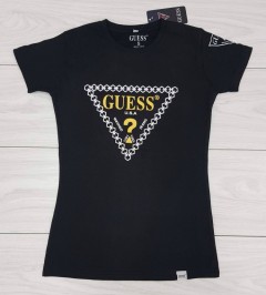 GUESS Ladies T-Shirt (BLACK) (S - M - L - XL)