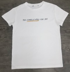 BASIC Ladies T-Shirt (WHITE) (L)