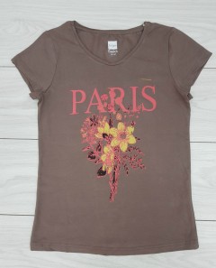 BASICS Ladies T-Shirt (BROWN) (XXS - XS - S - M - L - XL - XXL)
