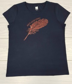BASICS Ladies T-Shirt (NAVY) (XXS - XS - S - M - L - XL - XXL)
