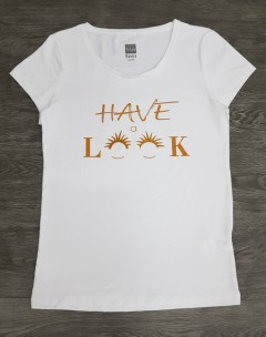 BASICS Ladies T-Shirt (WHITE) (XXS - XS - S - M - L - XL - XXL)