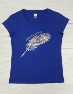 BASICS Ladies T-Shirt (BLUE) (XXS - XS - S - M - L - XL - XXL)