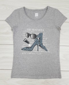 BASICS Ladies T-Shirt (GREY) (XXS - XS - S - M - L - XL - XXL)