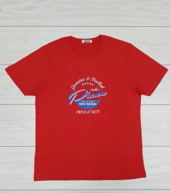 THREEGUN Mens T-Shirt (RED) (XXS - XS - S - M - L - XL - XXL)