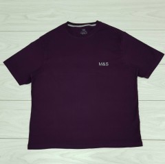 M&S COLLECTION Mens T-Shirt (PURPLE) (XXS - XS - S - M - L - XL - XXL - XXXL)