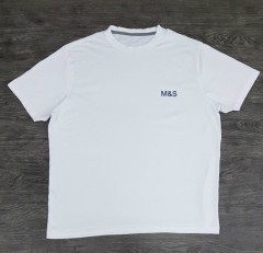 M&S COLLECTION Mens T-Shirt (WHITE) (XXS - XS - S - M - L - XL - XXL - 3XL - 4XL)