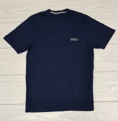 M&S COLLECTION Mens T-Shirt (NAVY) (XXS - XS - S - M - L - XL - XXL - 3XL - 4XL)