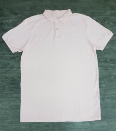 PRIMARK Mens Polo T-Shirt (PINK) (XXS - XS - S - M - L - XL - XXL)