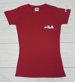 FILA Ladies T-Shirt (MAROON) (S - M - L - XL)