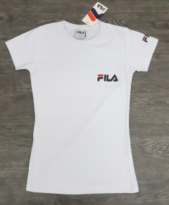 FILA Ladies T-Shirt (WHITE) (S - M - L - XL)