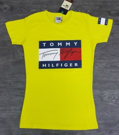 TOMMY HILFIGER Ladies T-Shirt (YELLOW) (S - M - L - XL) 