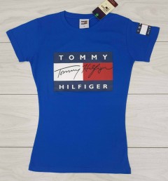TOMMY HILFIGER Ladies T-Shirt (BLUE) (S - M - L - XL)