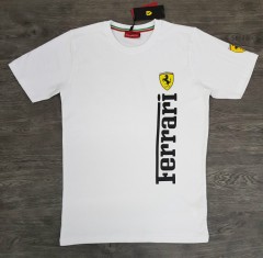 FERRARI Mens T-Shirt (WHITE) (S - M - L - XL)