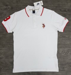 U.S. POLO ASSN Mens Polo Shirt (WHITE) (S - M - L - XL)