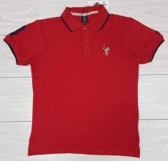 U.S. POLO ASSN Mens Polo Shirt (RED) (S - M - L - XL)