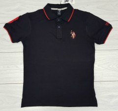 U.S. POLO ASSN Mens Polo Shirt (BLACK) (S - M - L - XL)
