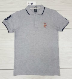 U.S. POLO ASSN Mens Polo Shirt (GRAY) (S - M - L - XL)