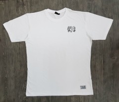 BASIC Mens T-Shirt (WHITE) (XXS - XS - S - M - L - XL - XXL)
