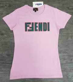 FENDI Ladies T-Shirt (PINK) (S - M - L - XL) 