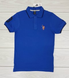 U.S.POLO ASSN Mens Polo T-Shirt (BLUE) (XXS - XS - S - M - L - XL - XXL)