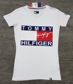 TOMMY HILFIGER Ladies T-Shirt (WHITE) (S - M - L - XL)