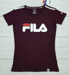 FILA Ladies T-Shirt (MAROON) (S - M - L - XL)