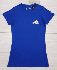 ADIDAS Ladies T-Shirt (BLUE) (S - M - L - XL)