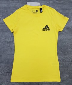 ADIDAS Ladies T-Shirt (YELLOW) (S - M - L - XL)