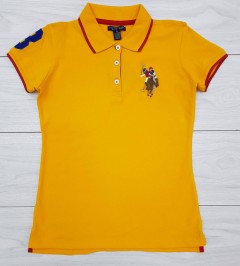 U.S. POLO ASSN Ladies Polo Shirt (DARK ORANGE) (S - L - XL) 
