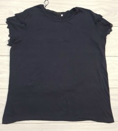HM Ladies T-Shirt (NAVY) (XL)